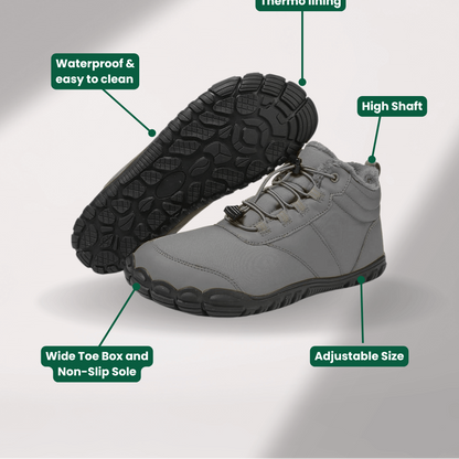 Osenra Winter Snow Boots – Warm, Fur-Lined Barefoot Shoes for Men & Women