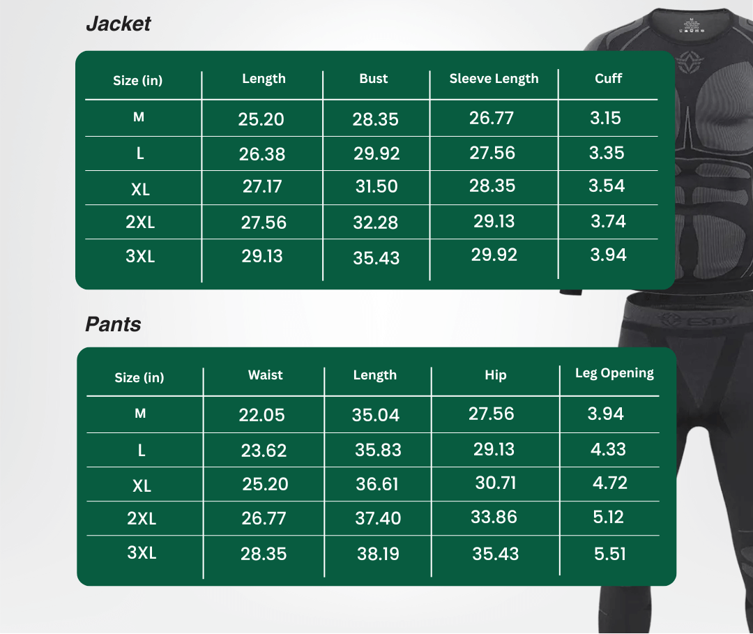 Men's Thermal Compression Underwear Set