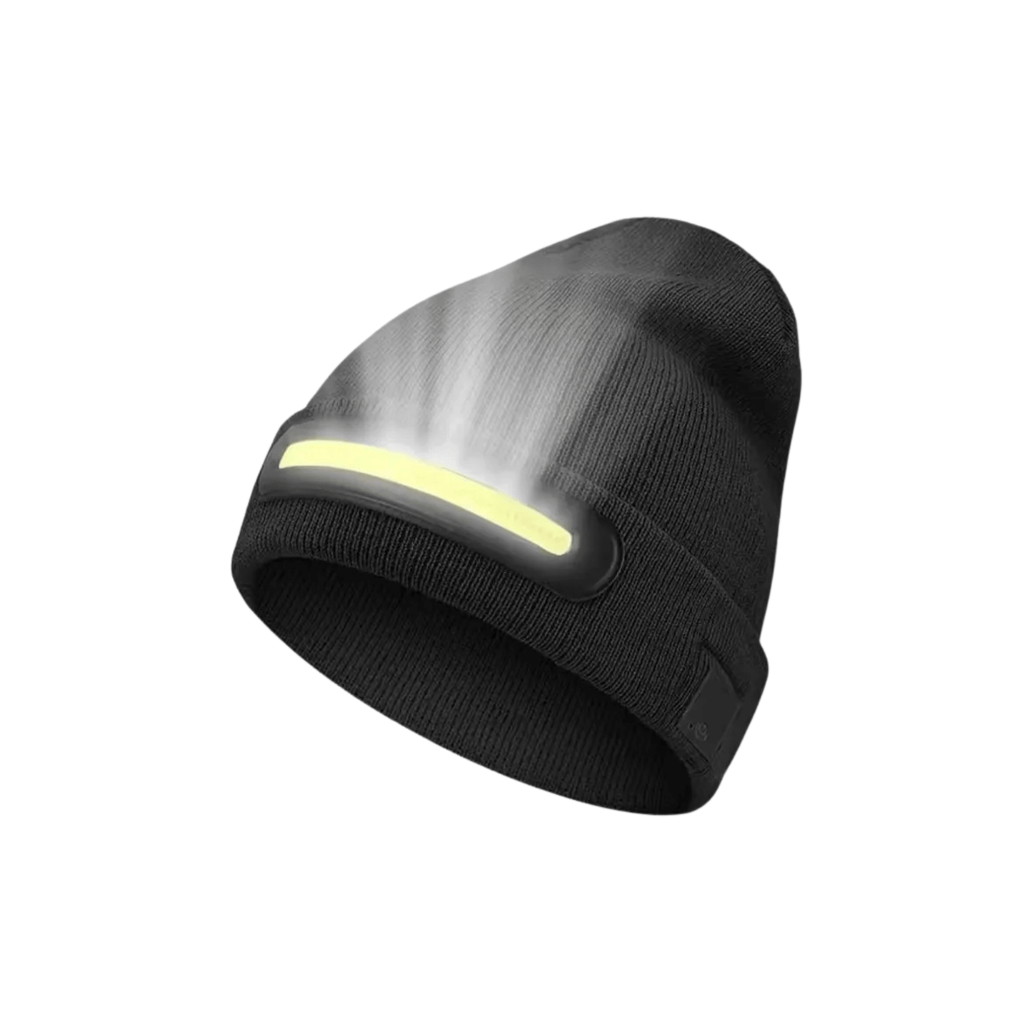 Beanie with LED Light – USB Rechargeable Unisex Winter Hat (Black)