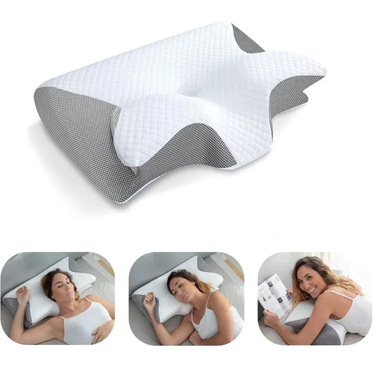 Cervical Neck Pillow - Memory Foam Pillow for Neck & Shoulder Pain Relief
