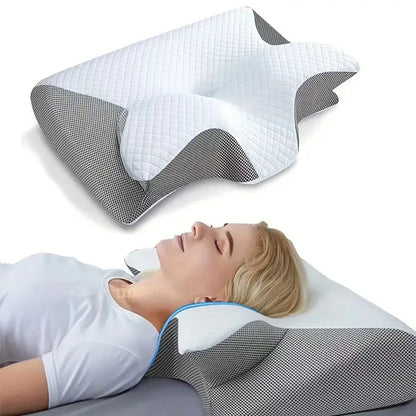 Cervical Neck Pillow - Memory Foam Pillow for Neck & Shoulder Pain Relief
