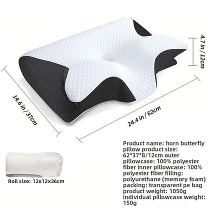 Cervical Neck Pillow - Memory Foam Pillow for Neck & Shoulder Pain Relief
